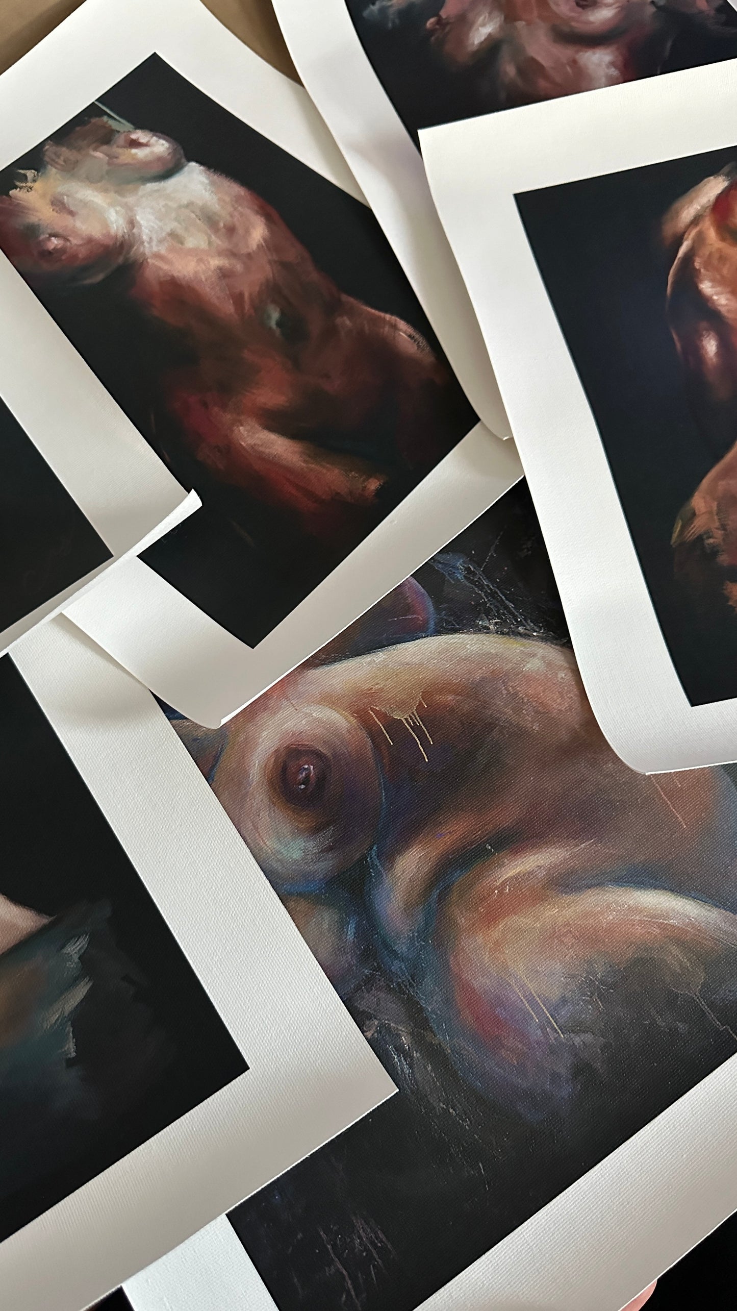 "Noir Eros" - Fine Art Canvas Print