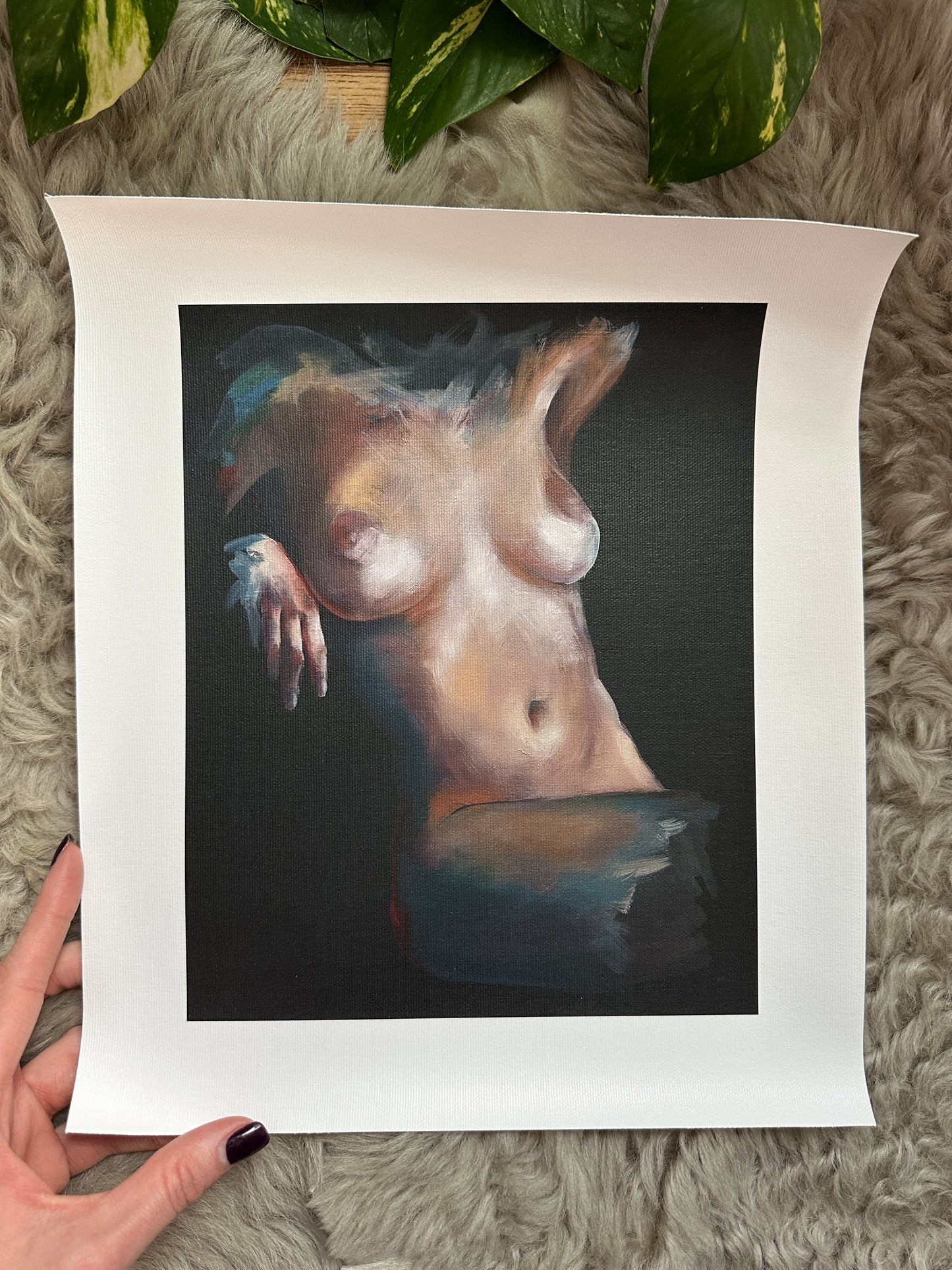 "Noir Finesse" - Fine Art Canvas Print