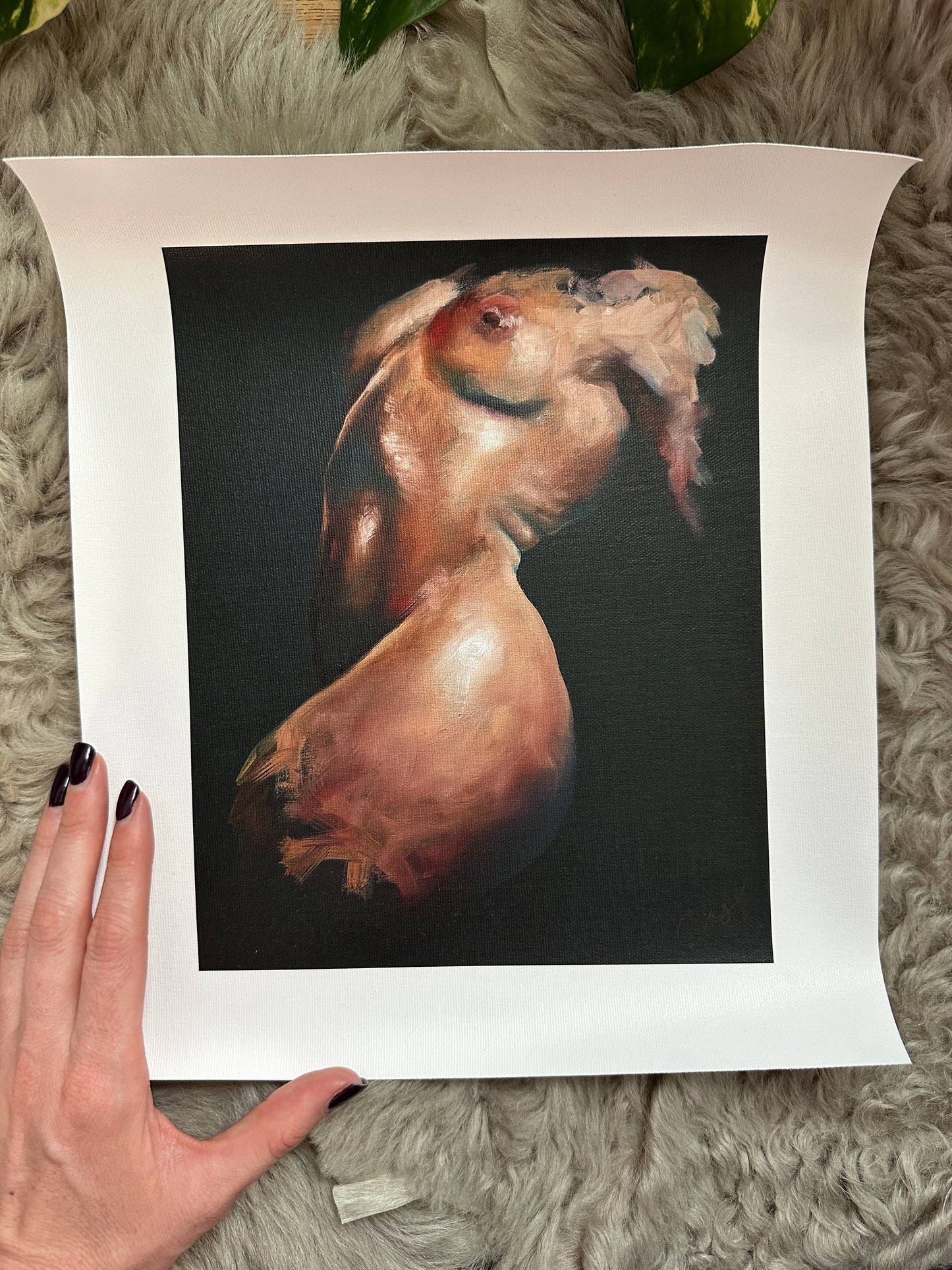 "Noir Sauvage" - Fine Art Canvas Print