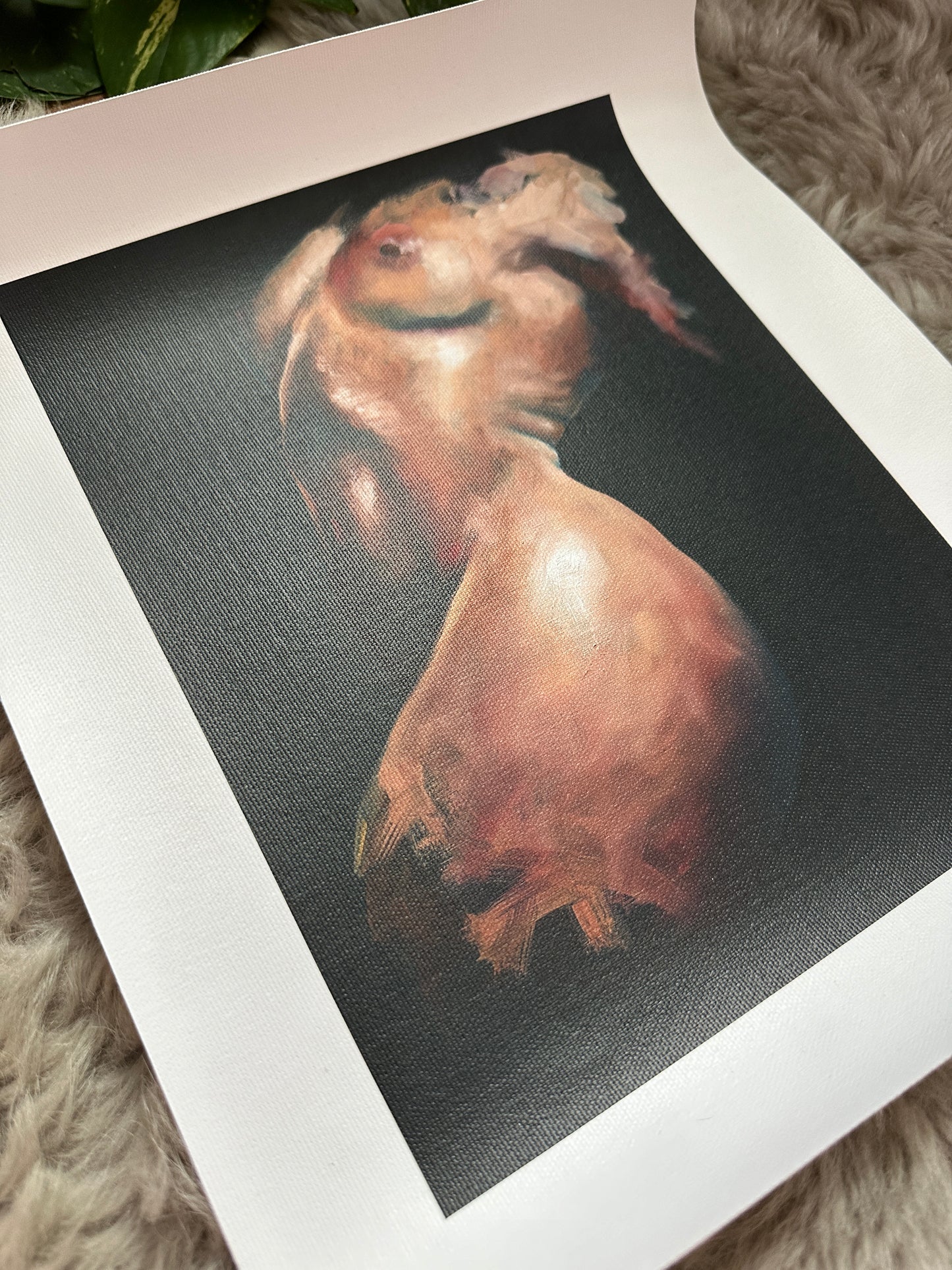 "Noir Sauvage" - Fine Art Canvas Print