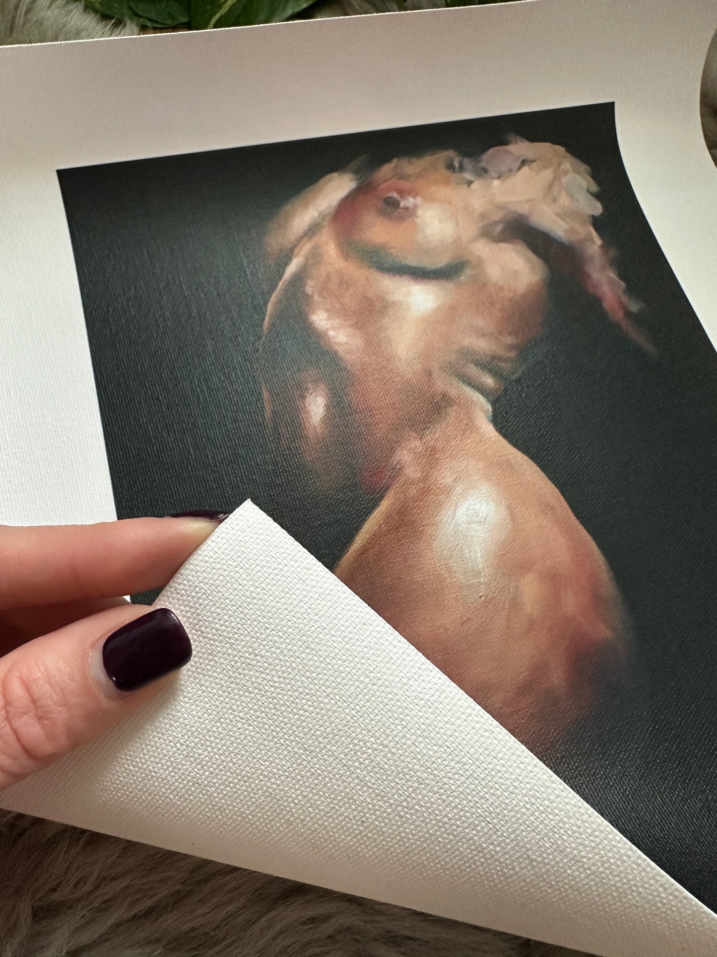 "Noir Sauvage" - Fine Art Canvas Print