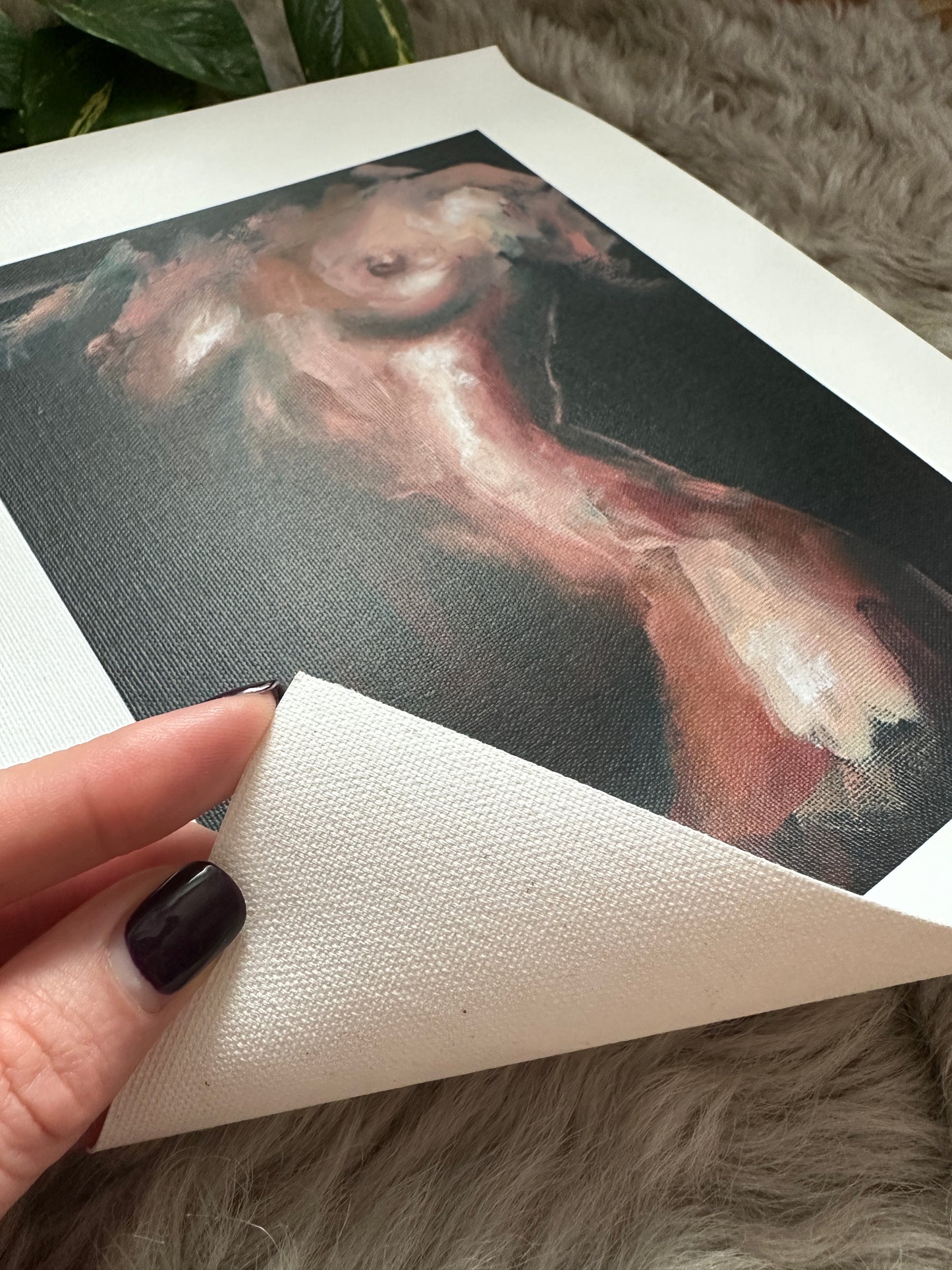 "Noir Eros" - Fine Art Canvas Print