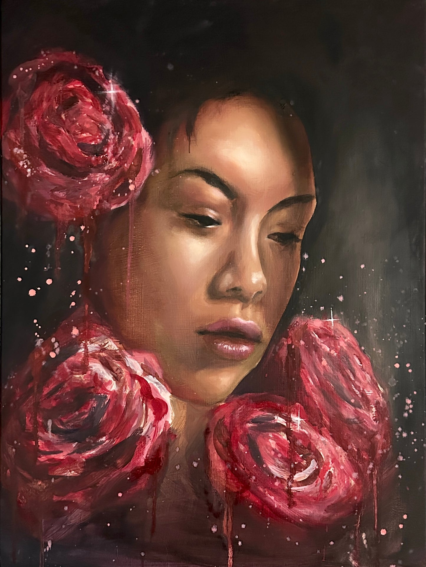 "Scarlet Dawn" - Original Oil Painting