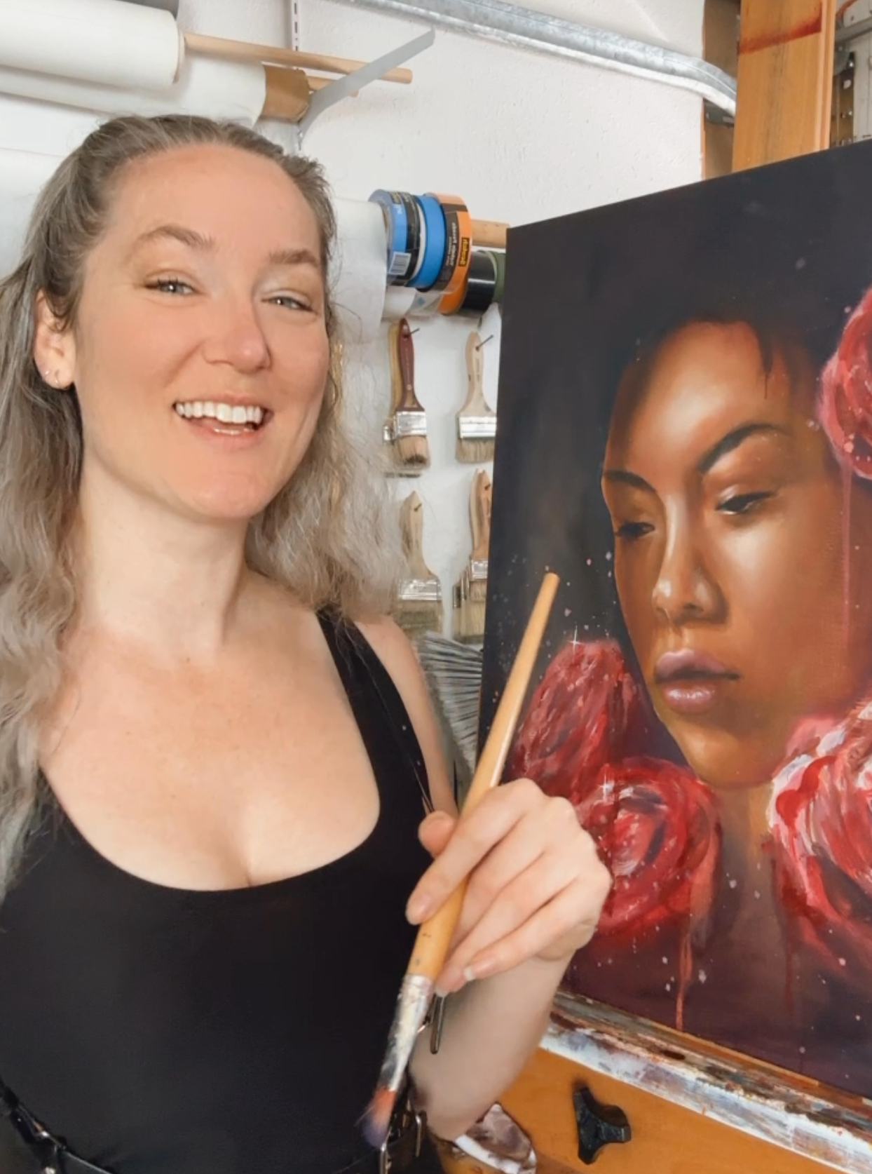"Scarlet Dawn" - Original Oil Painting
