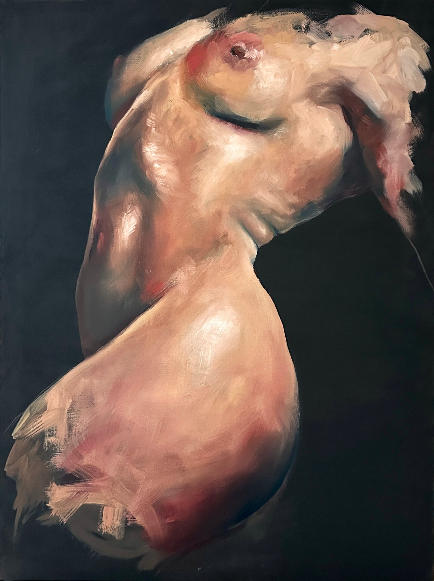 "Noir Sauvage" - Fine Art Canvas Print