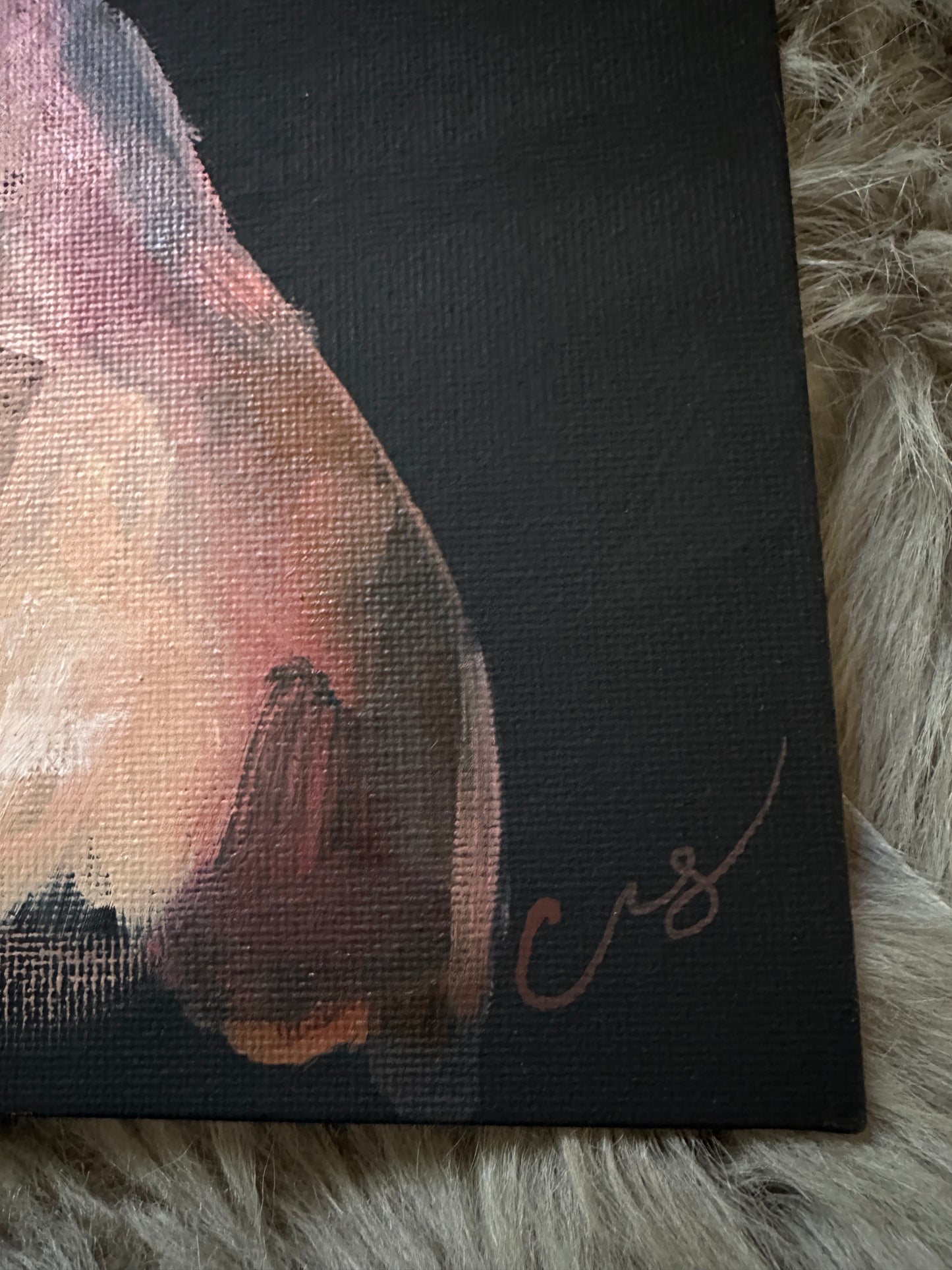 "Journey Through the Obsidian Veil" - Original Oil Painting