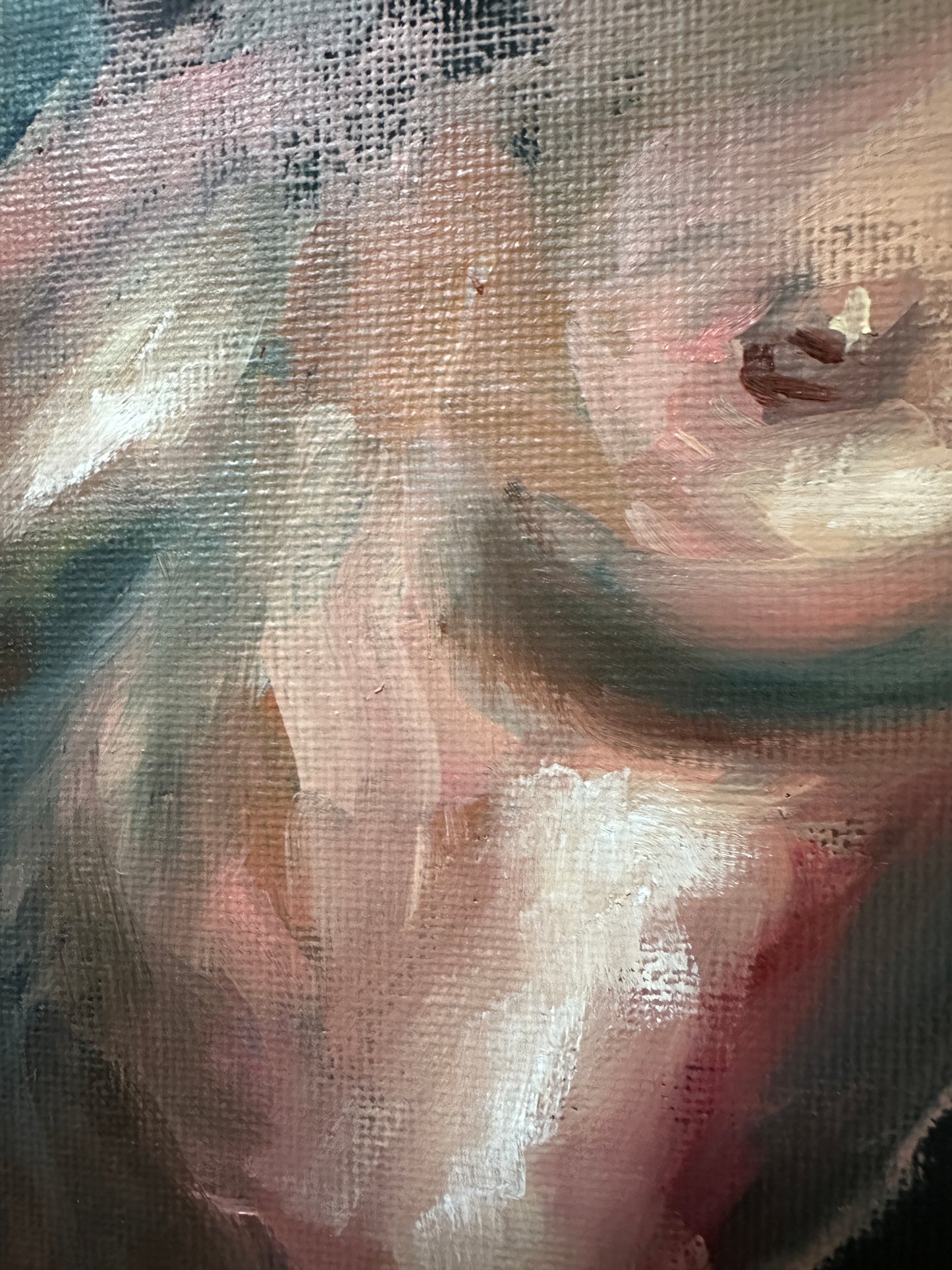 "Journey Through the Obsidian Veil" - Original Oil Painting