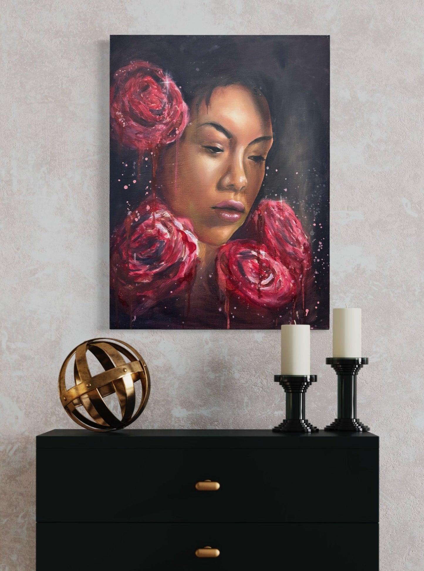 "Scarlet Dawn" - Original Oil Painting
