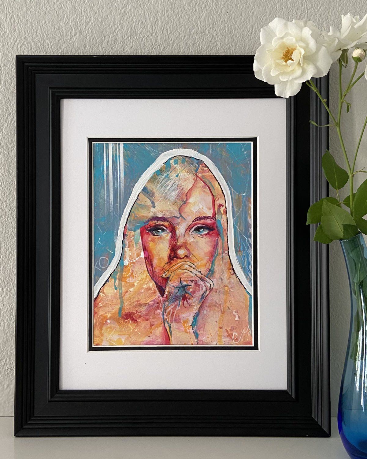 "Coral" - Original Mixed Media Painting