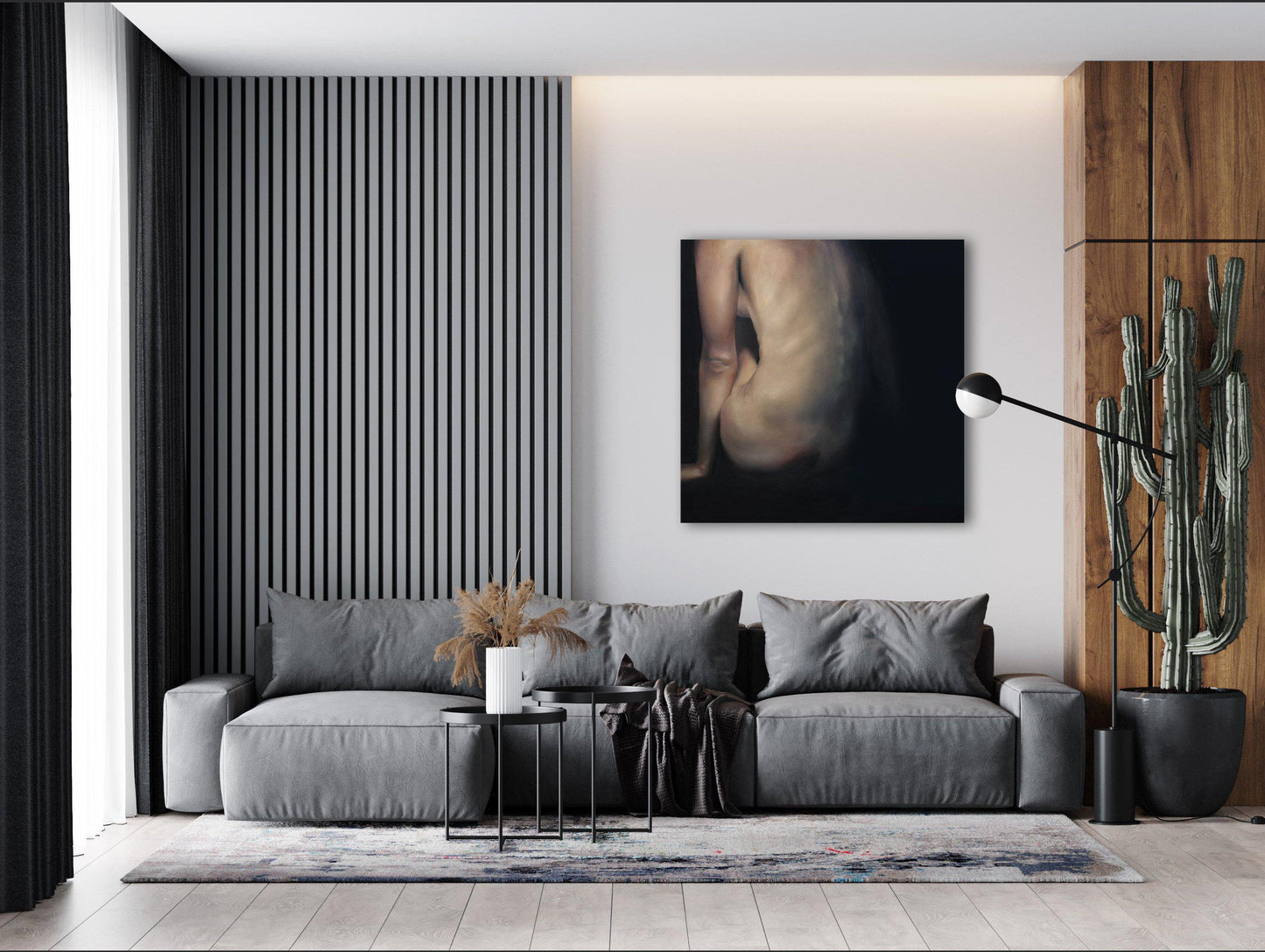 She Is Done - Original-Figurative Fine Art-Fine Art Nude-Oil Painting-Original Art-Original Oil Painting-Fine Art Print-Giclee Print-Canvas Print-Paper Print- Canvas Art Print- Paper Art Print-Painting-Print-Cassidy Austin -Austin Studios