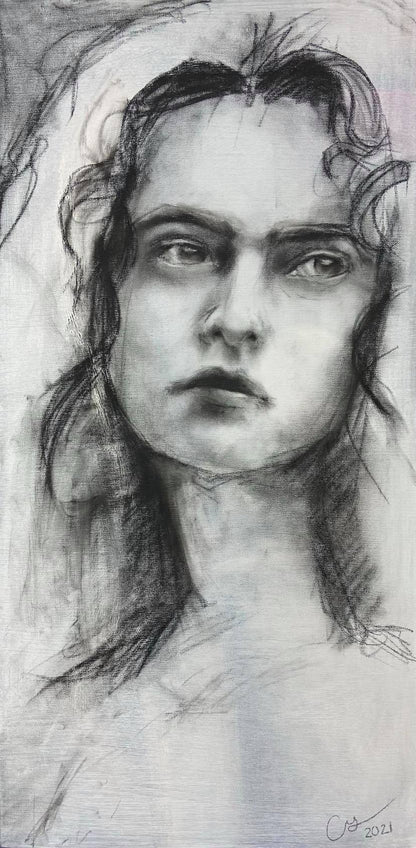 "Study in Coal Nº 1" - Original Oil Painting