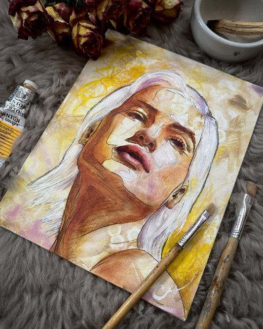 "Lemon Quartz" - Original Oil Painting