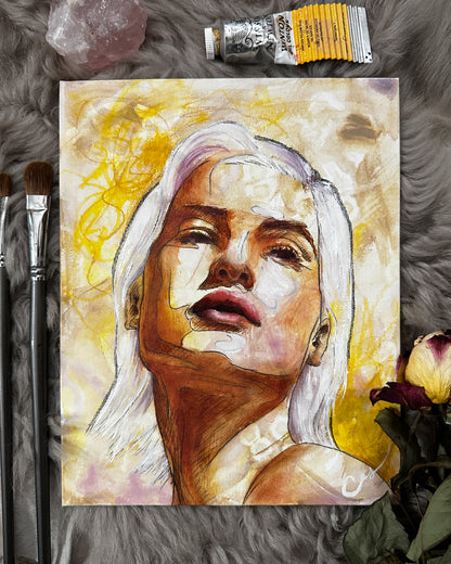 "Lemon Quartz" - Original Oil Painting