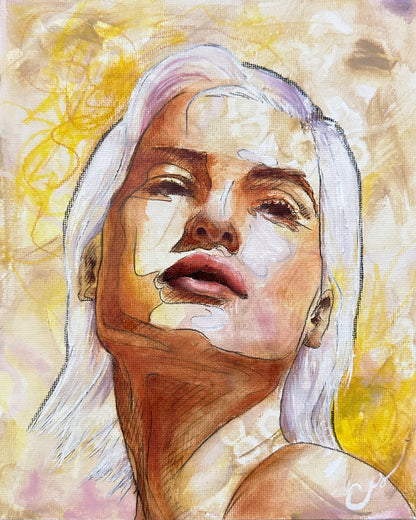 "Lemon Quartz" - Original Oil Painting