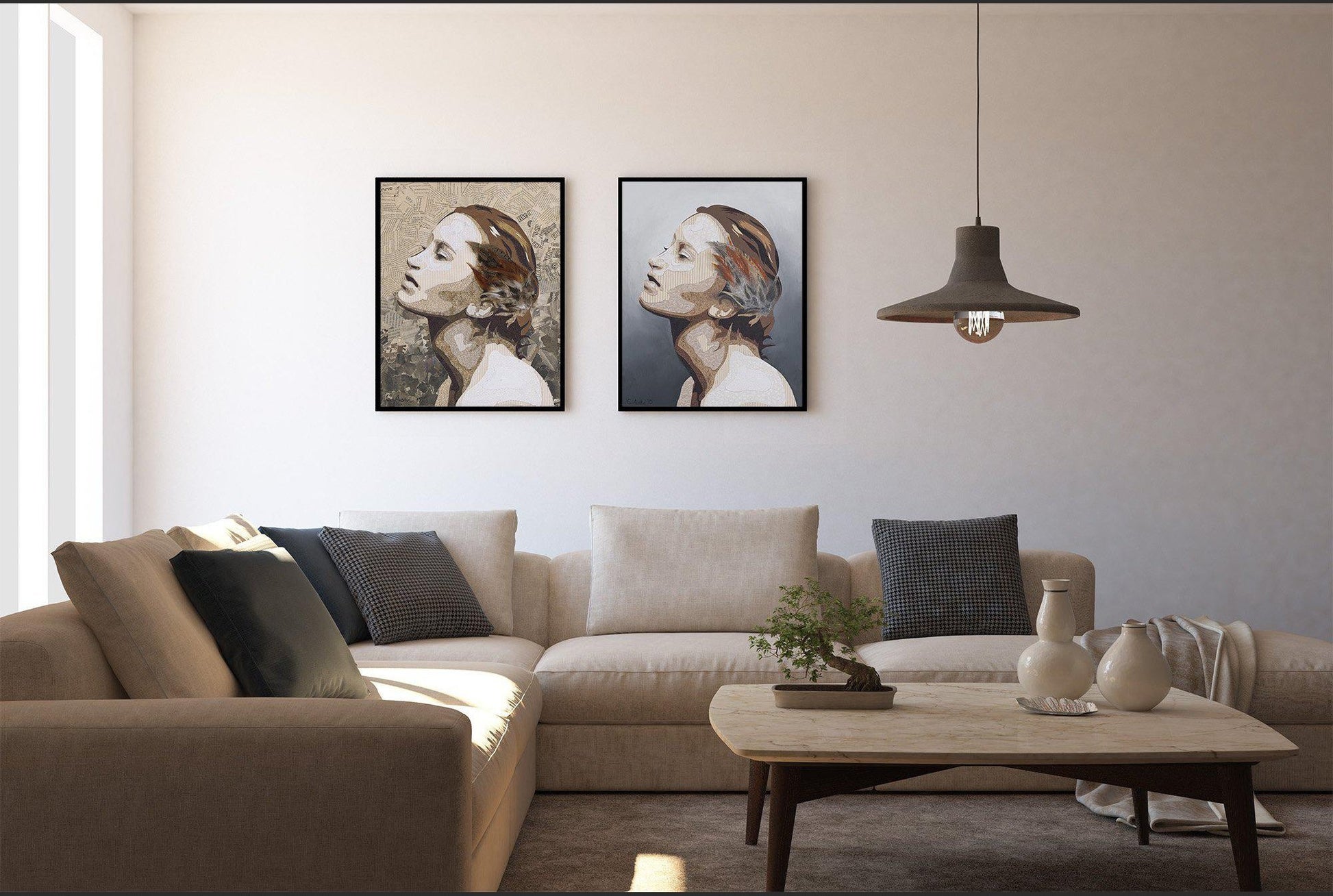 Fabric of a Woman Diptych pt2 - Original-Figurative Fine Art-Fine Art Nude-Oil Painting-Original Art-Original Oil Painting-Fine Art Print-Giclee Print-Canvas Print-Paper Print- Canvas Art Print- Paper Art Print-Painting-Print-Cassidy Austin -Austin Studios