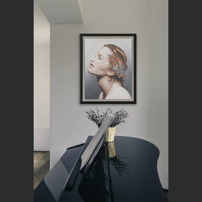 Fabric of a Woman Diptych pt2 - Original-Figurative Fine Art-Fine Art Nude-Oil Painting-Original Art-Original Oil Painting-Fine Art Print-Giclee Print-Canvas Print-Paper Print- Canvas Art Print- Paper Art Print-Painting-Print-Cassidy Austin -Austin Studios