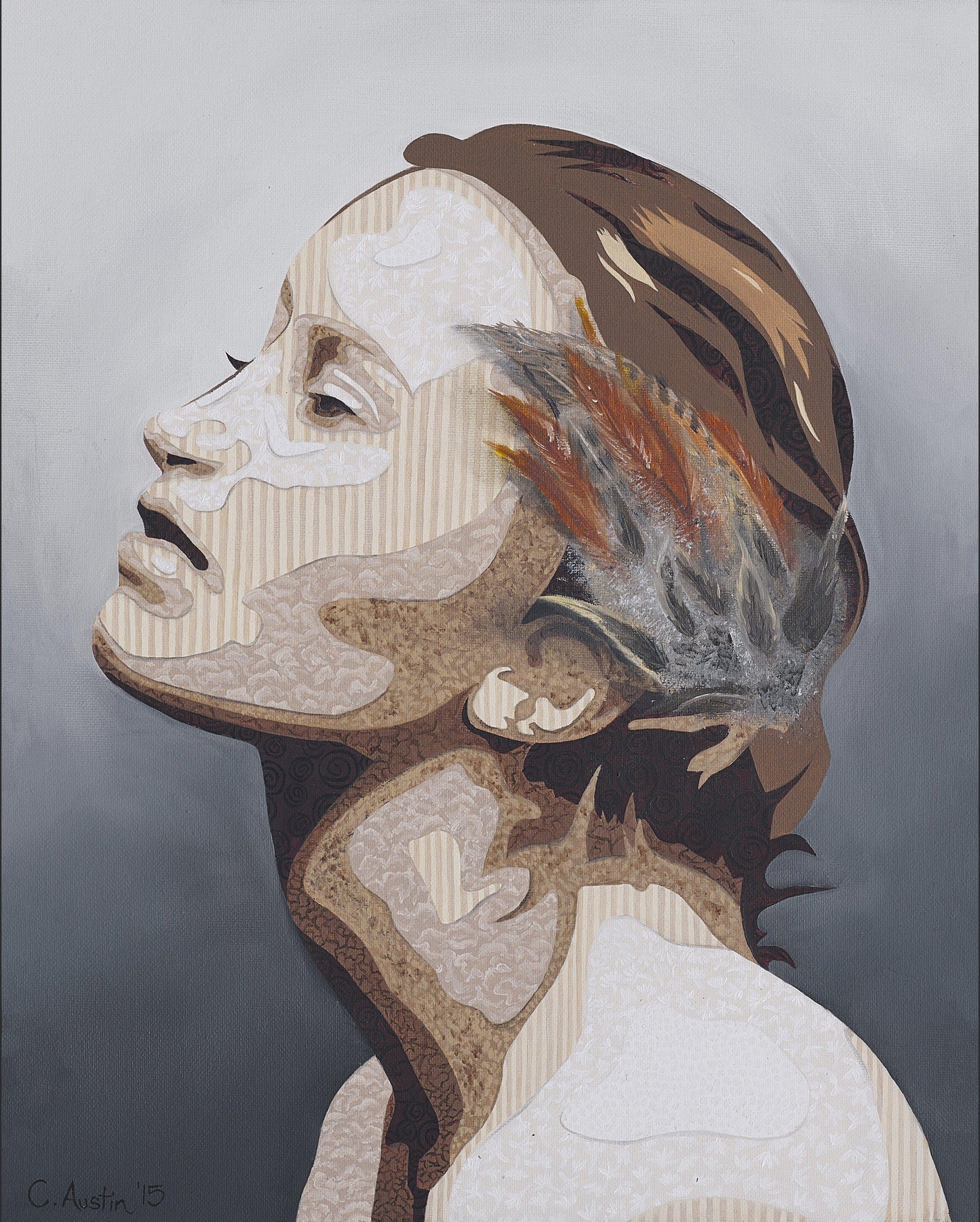 Fabric of a Woman Diptych pt2 - Original-Figurative Fine Art-Fine Art Nude-Oil Painting-Original Art-Original Oil Painting-Fine Art Print-Giclee Print-Canvas Print-Paper Print- Canvas Art Print- Paper Art Print-Painting-Print-Cassidy Austin -Austin Studios