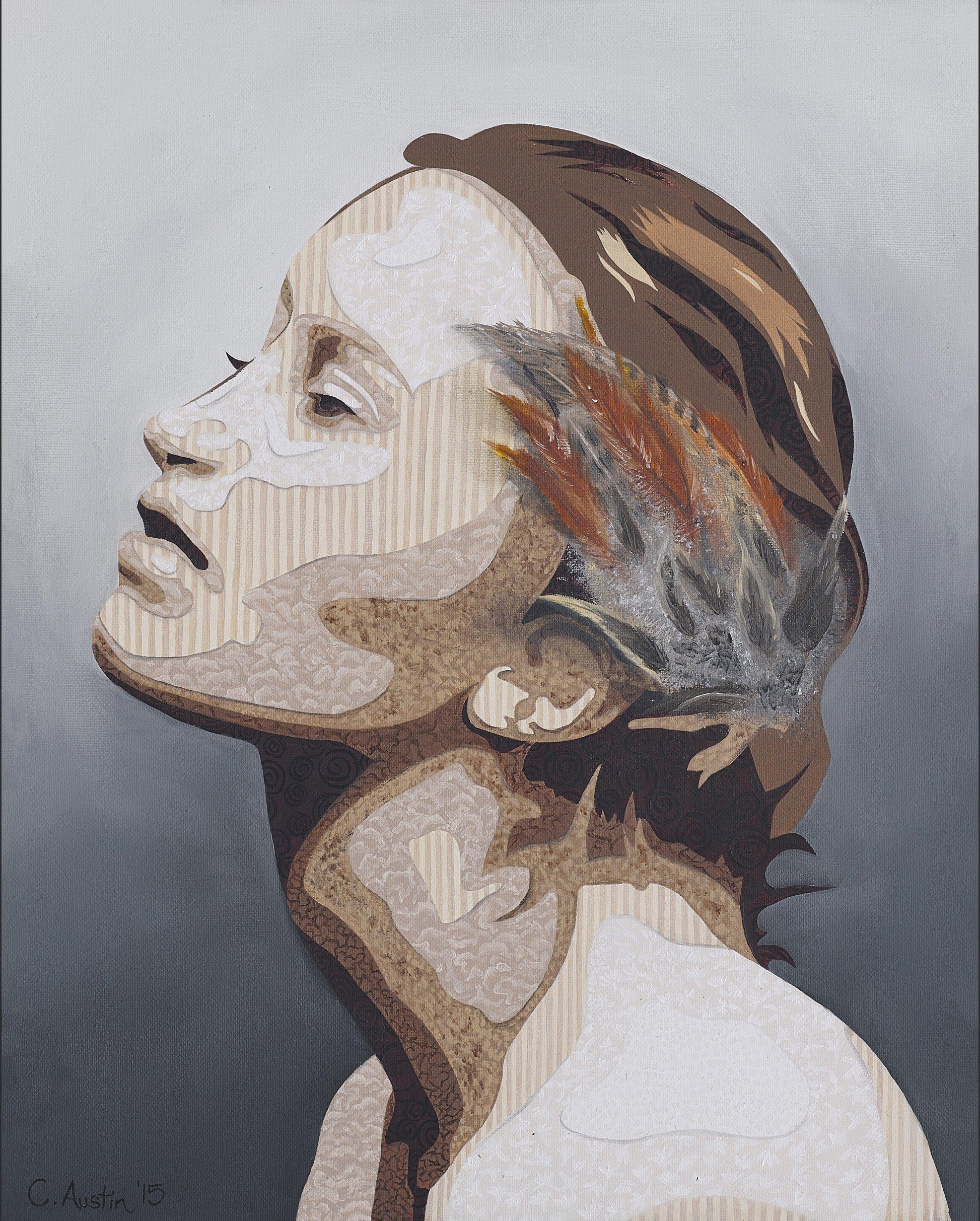 Fabric of a Woman Diptych pt2 - Original-Figurative Fine Art-Fine Art Nude-Oil Painting-Original Art-Original Oil Painting-Fine Art Print-Giclee Print-Canvas Print-Paper Print- Canvas Art Print- Paper Art Print-Painting-Print-Cassidy Austin -Austin Studios