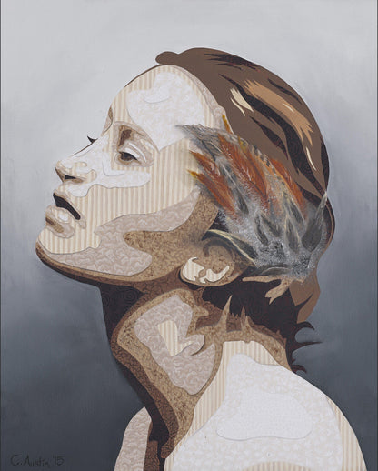 Fabric of a Woman Diptych pt2 - Original-Figurative Fine Art-Fine Art Nude-Oil Painting-Original Art-Original Oil Painting-Fine Art Print-Giclee Print-Canvas Print-Paper Print- Canvas Art Print- Paper Art Print-Painting-Print-Cassidy Austin -Austin Studios