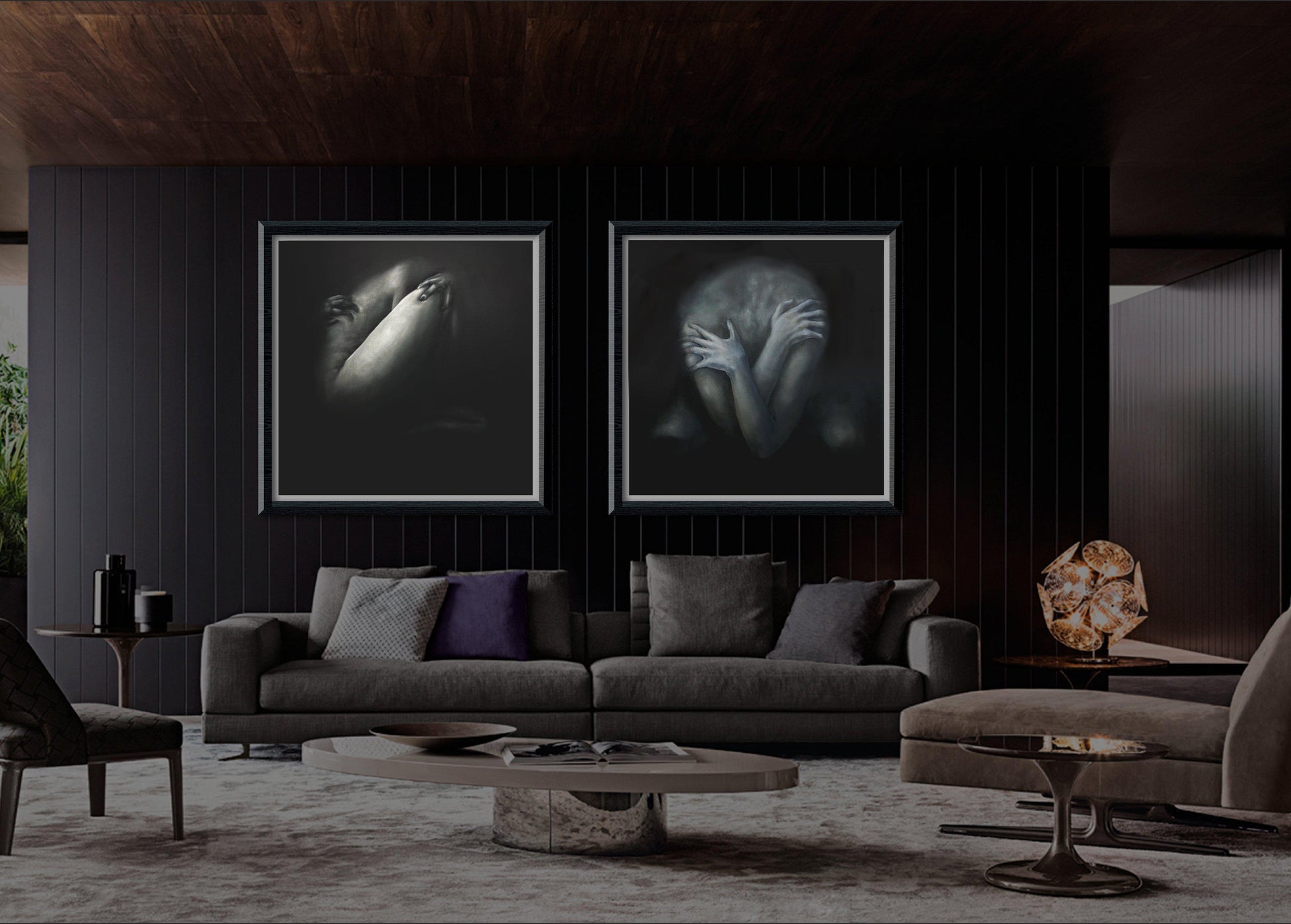 The Dweller - Original-Figurative Fine Art-Fine Art Nude-Oil Painting-Original Art-Original Oil Painting-Fine Art Print-Giclee Print-Canvas Print-Paper Print- Canvas Art Print- Paper Art Print-Painting-Print-Cassidy Austin -Austin Studios